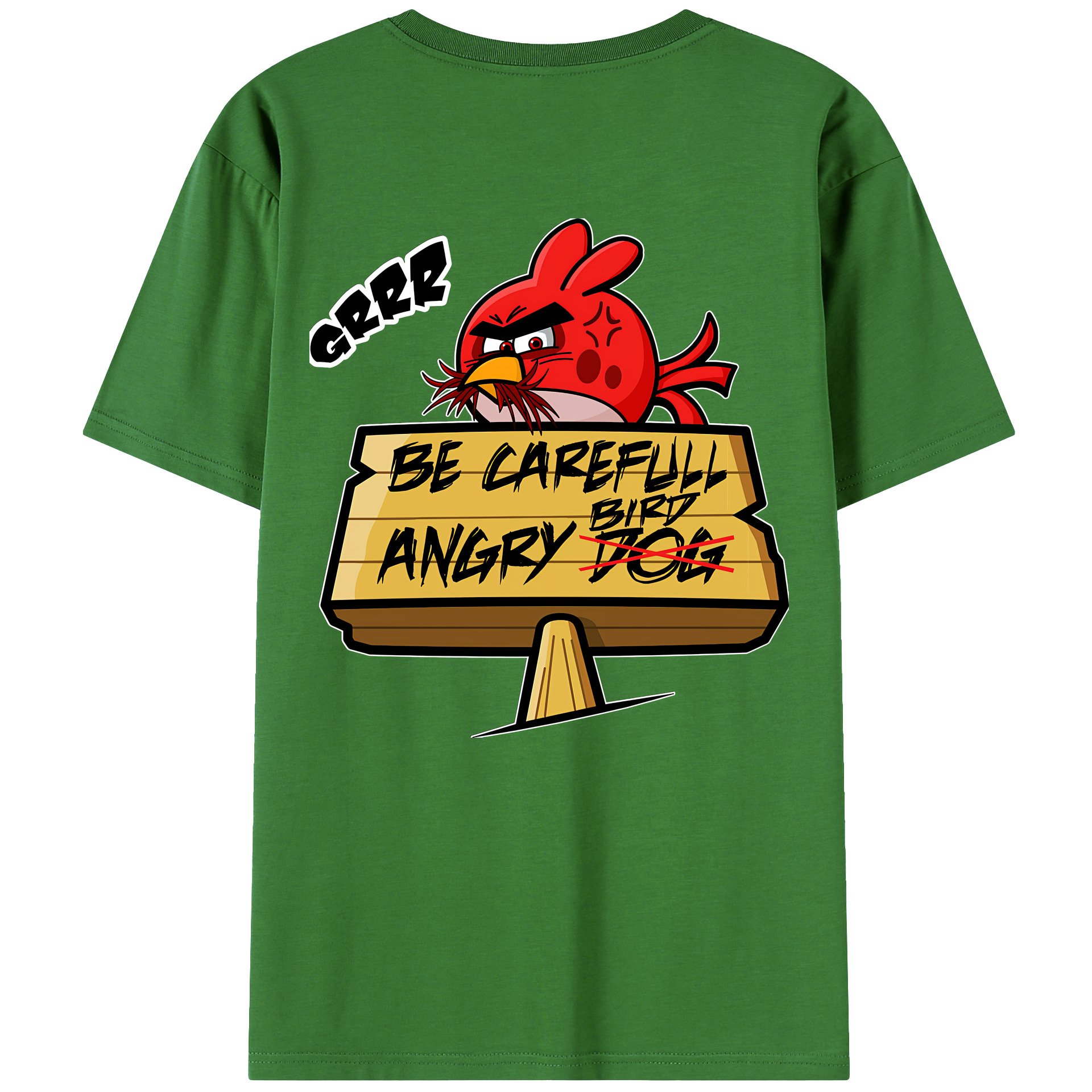（画像用） Angry Birds アングリーバード レディース半袖Tシャツ(バックプリント)